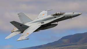 Spanish F18 fighter jet